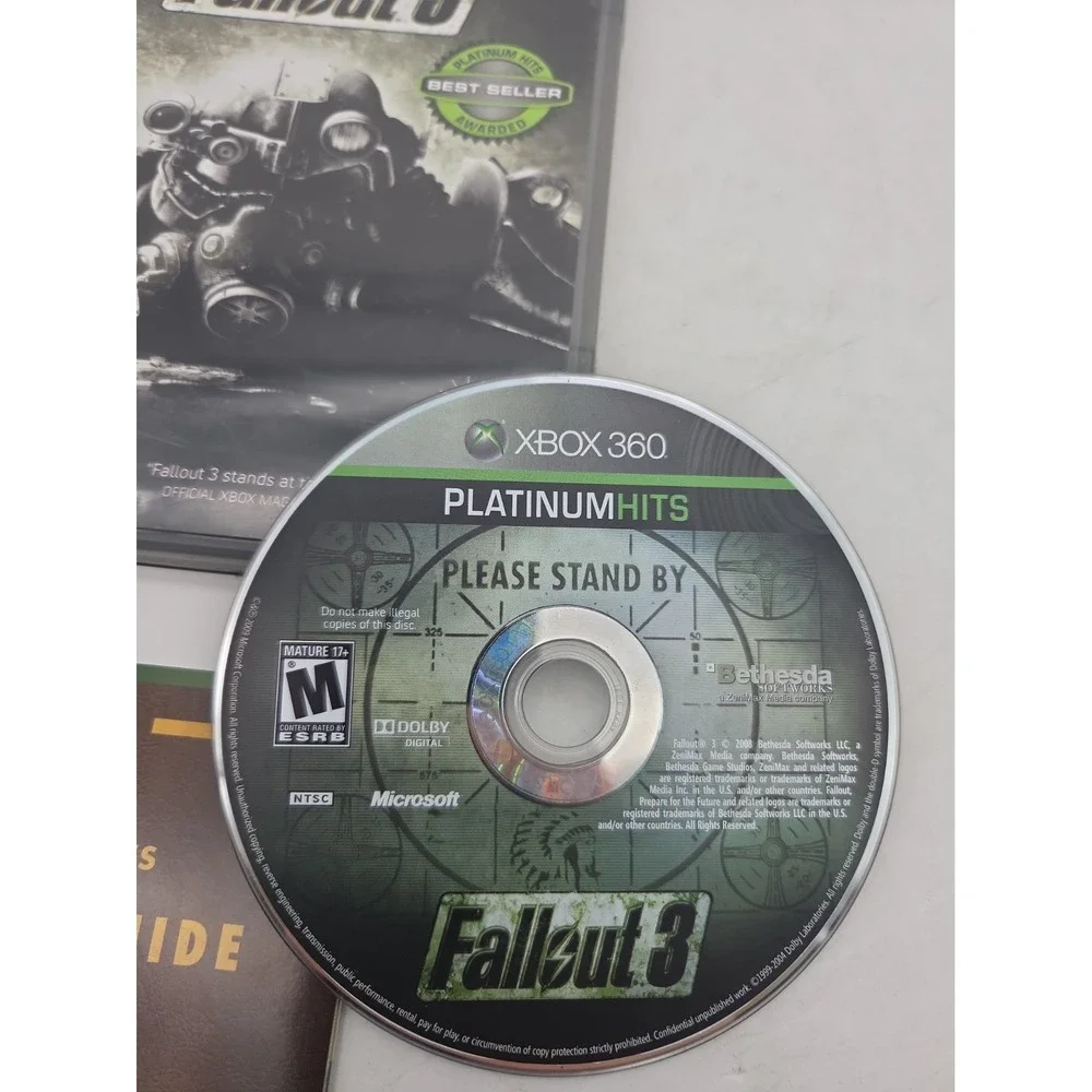 Fallout 3 (Microsoft Xbox 360, 2008) [Tested] CIB - Platinum Hits Edition  WORKS